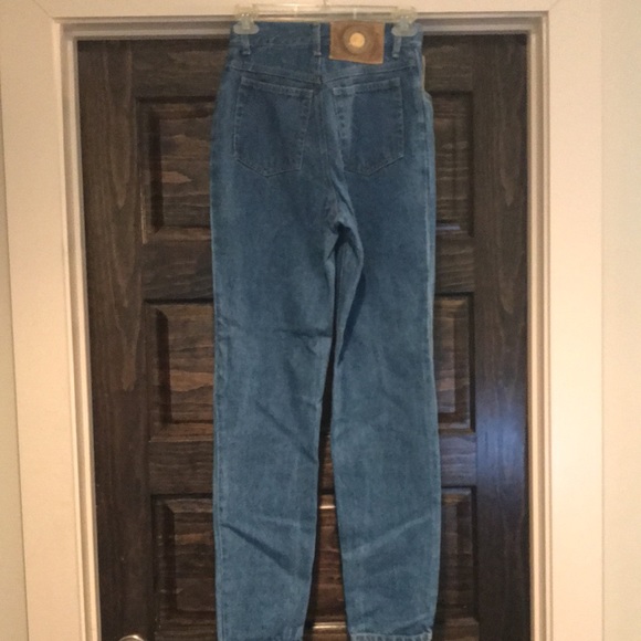 Vintage cache Isabella Leather accent mom jeans - Picture 2 of 7